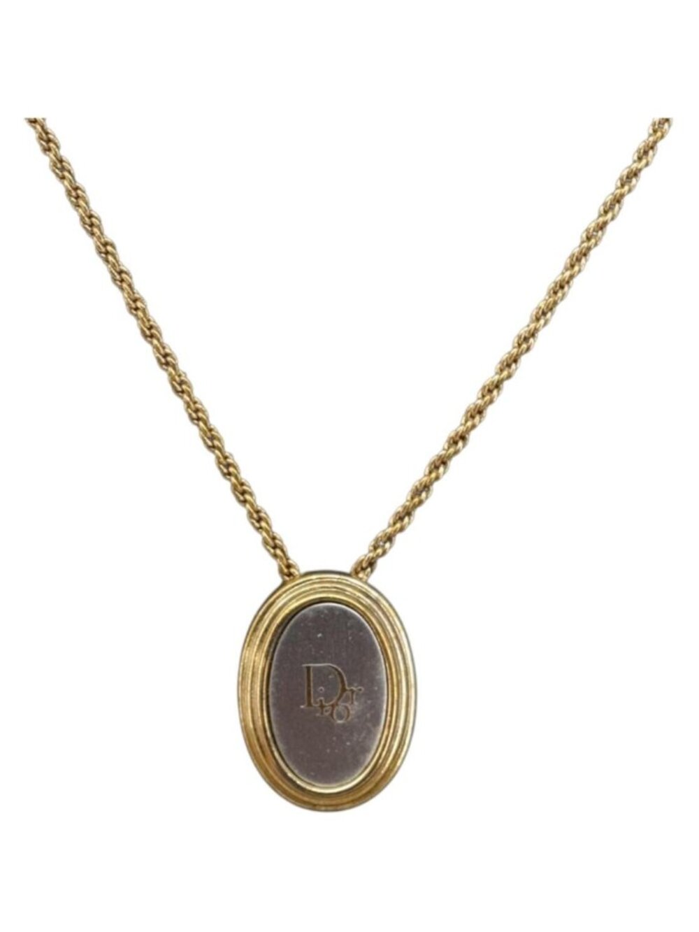 Christian Dior Necklace Metal Gold Tone